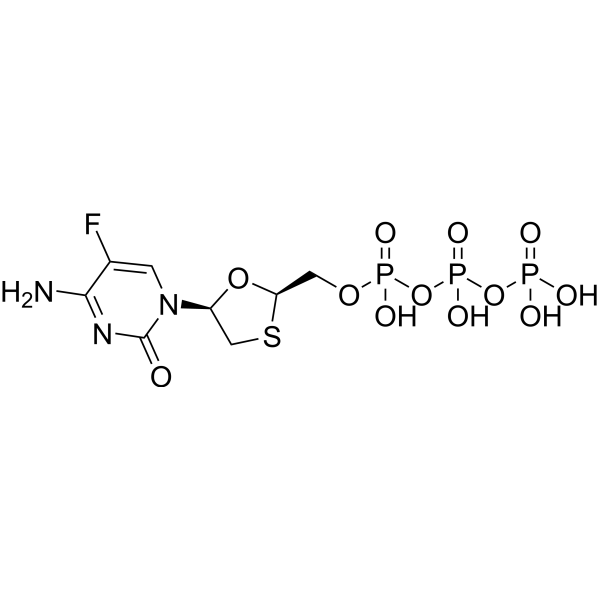 Emtricitabine triphosphate ((-)-Emtricitabine triphosphate) 145819-92-7